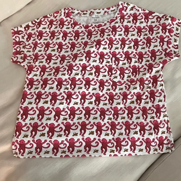 Roller Rabbit Monkey PJs (XS) - Picture 2 of 3